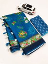 MG 348 Linen Digital Printed Non Catalog Sarees Wholesale Market In Surat